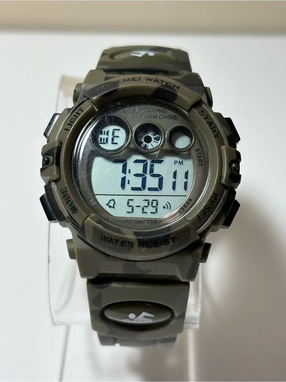 SKMEI 1547 Digital Sports Watch - Olive Green